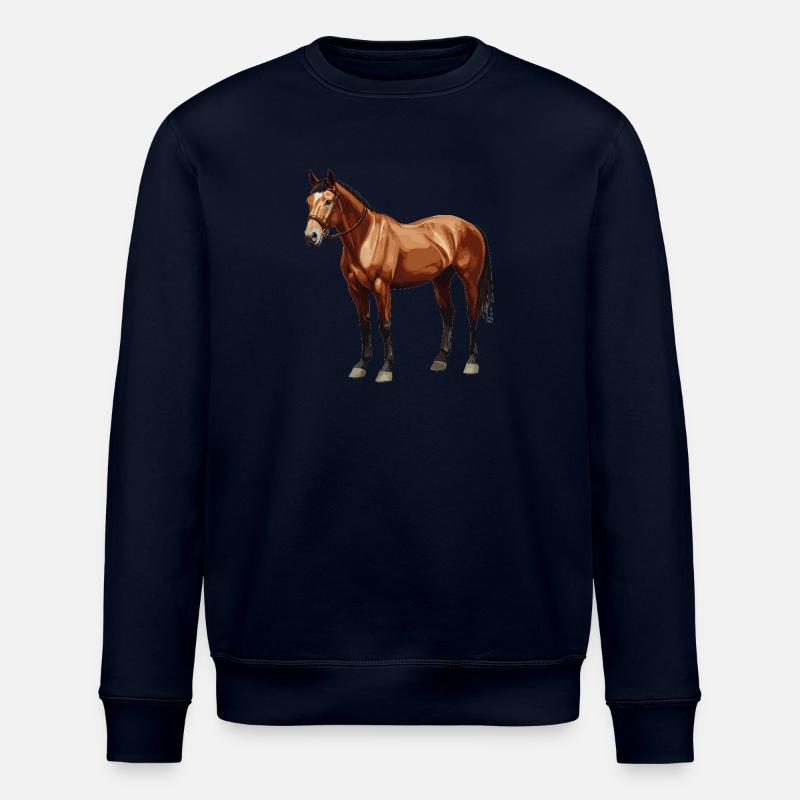 Pferde Pferd - Stanley/Stella Unisex Bio-Sweatshirt ROLLER - Navy