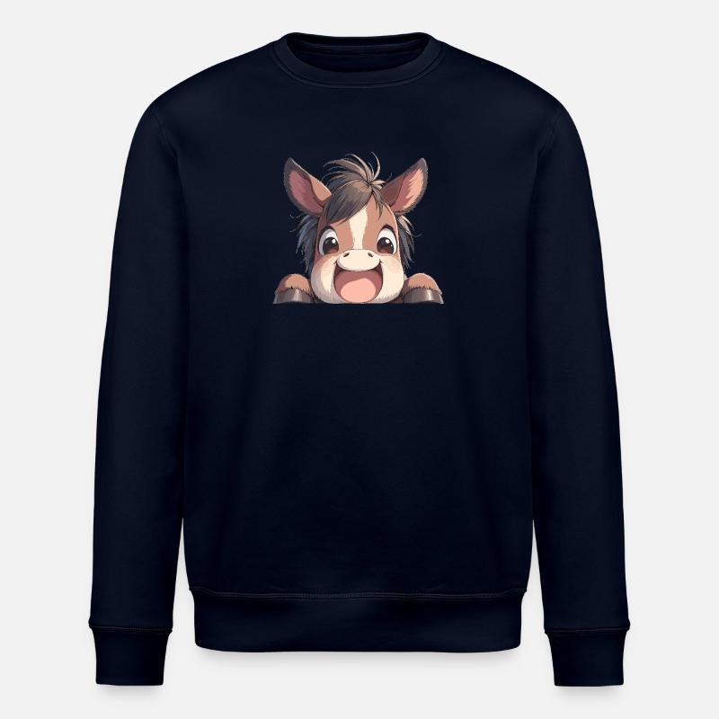Pferde Pferd - Stanley/Stella Unisex Bio-Sweatshirt ROLLER - Navy