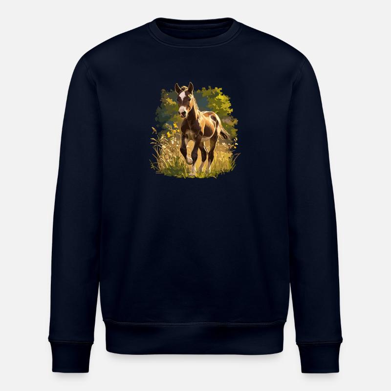Chevaux Cheval - Sweat bio ROLLER Stanley/Stella Unisexe - marine