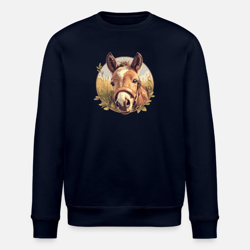 Chevaux Cheval - Sweat bio ROLLER Stanley/Stella Unisexe - marine
