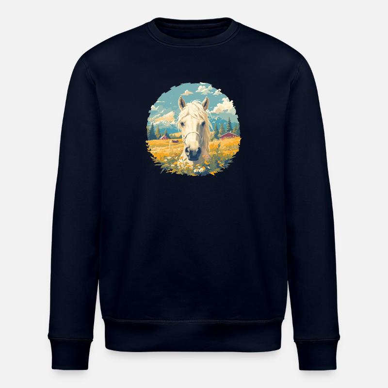 Chevaux Cheval - Sweat bio ROLLER Stanley/Stella Unisexe - marine