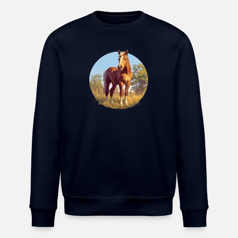 Chevaux Cheval - Sweat bio ROLLER Stanley/Stella Unisexe - marine