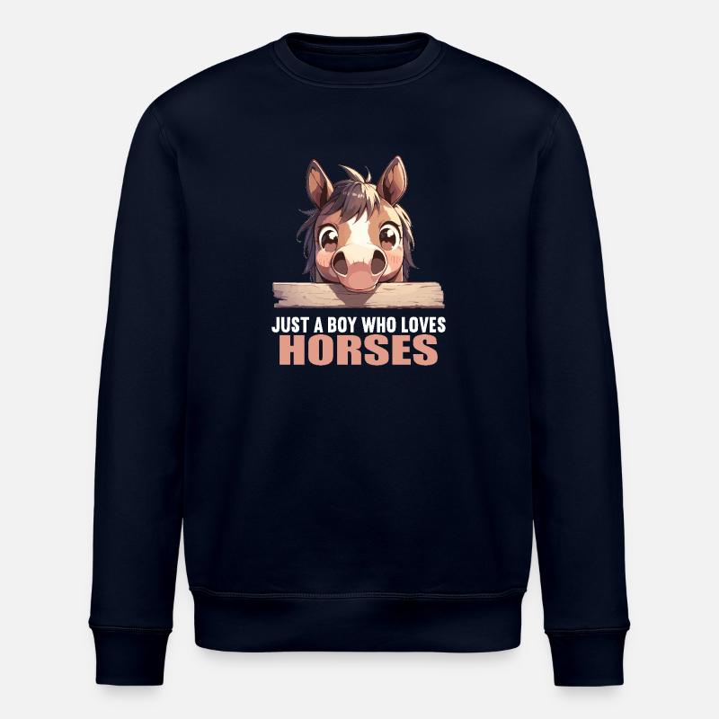 Chevaux Cheval - Sweat bio ROLLER Stanley/Stella Unisexe - marine