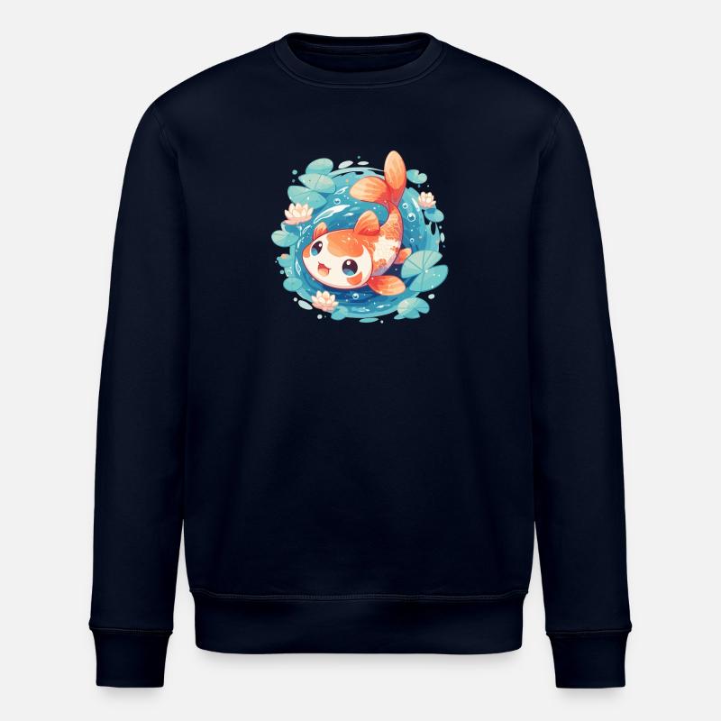 Kois Koi Karpfen - Stanley/Stella Unisex Bio-Sweatshirt ROLLER - Navy