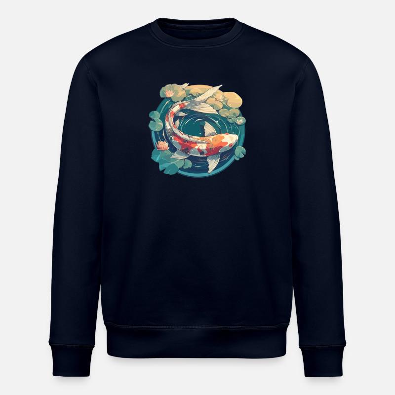 Kois Koi Karpfen - Stanley/Stella Unisex Bio-Sweatshirt ROLLER - Navy