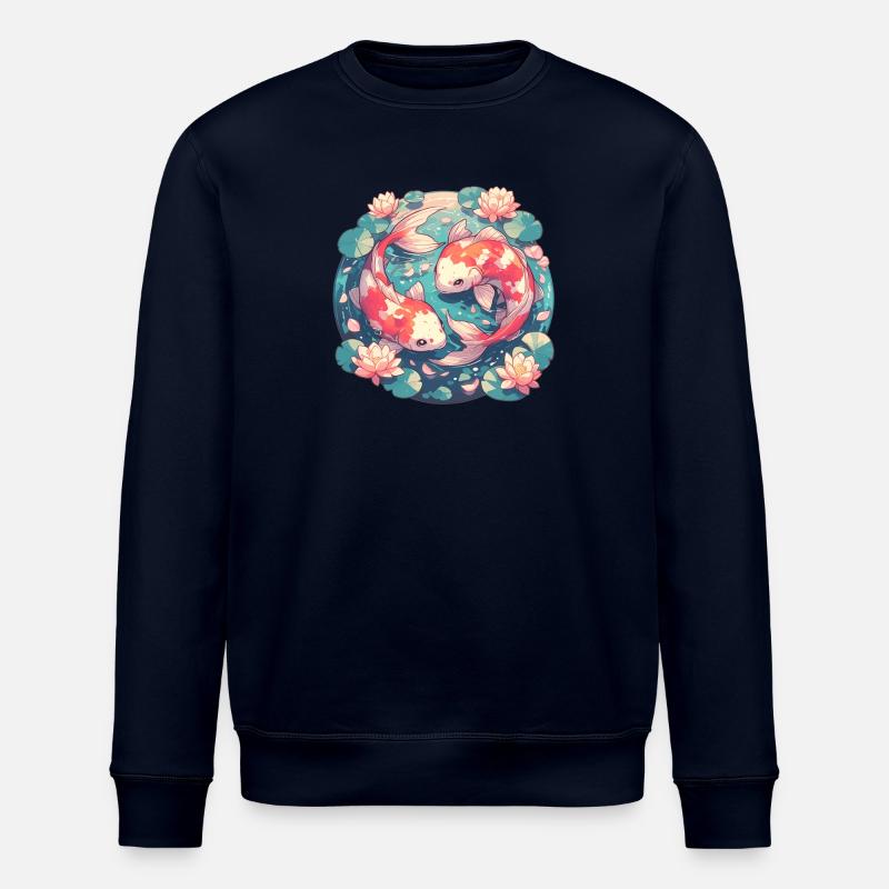 Kois Koi Karpfen - Stanley/Stella Unisex Bio-Sweatshirt ROLLER - Navy