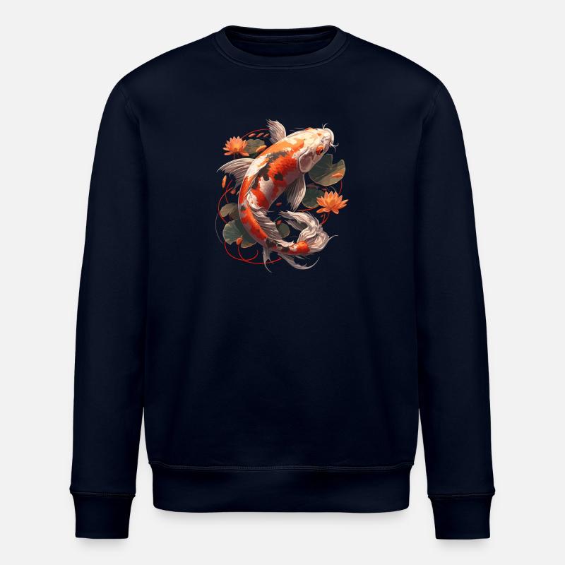 Kois Koi Karpfen - Stanley/Stella Unisex Bio-Sweatshirt ROLLER - Navy