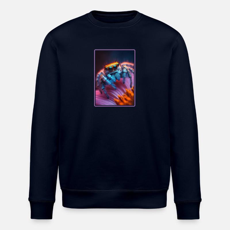Araignée sauteuse Springspinnen Springspinne - Sweat bio ROLLER Stanley/Stella Unisexe - marine