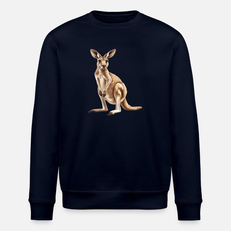 Kangaroos Kangaroo - Stanley/Stella ROLLER Unisex Organic Sweatshirt - navy