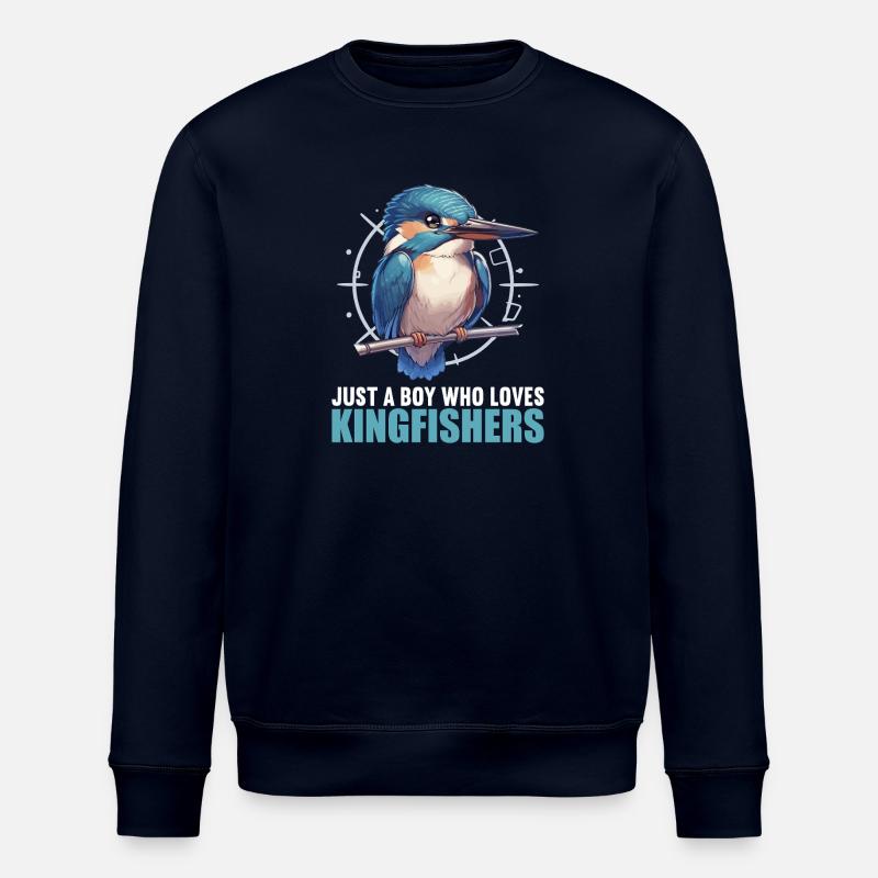 Kingfishers Kingfisher - Stanley/Stella ROLLER Unisex Organic Sweatshirt - navy