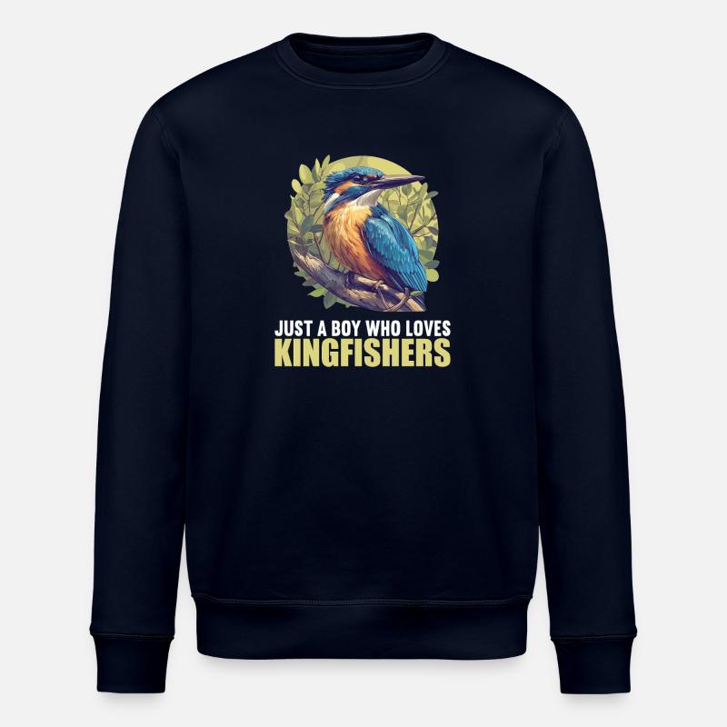 Kingfishers Kingfisher - Stanley/Stella ROLLER Unisex Organic Sweatshirt - navy