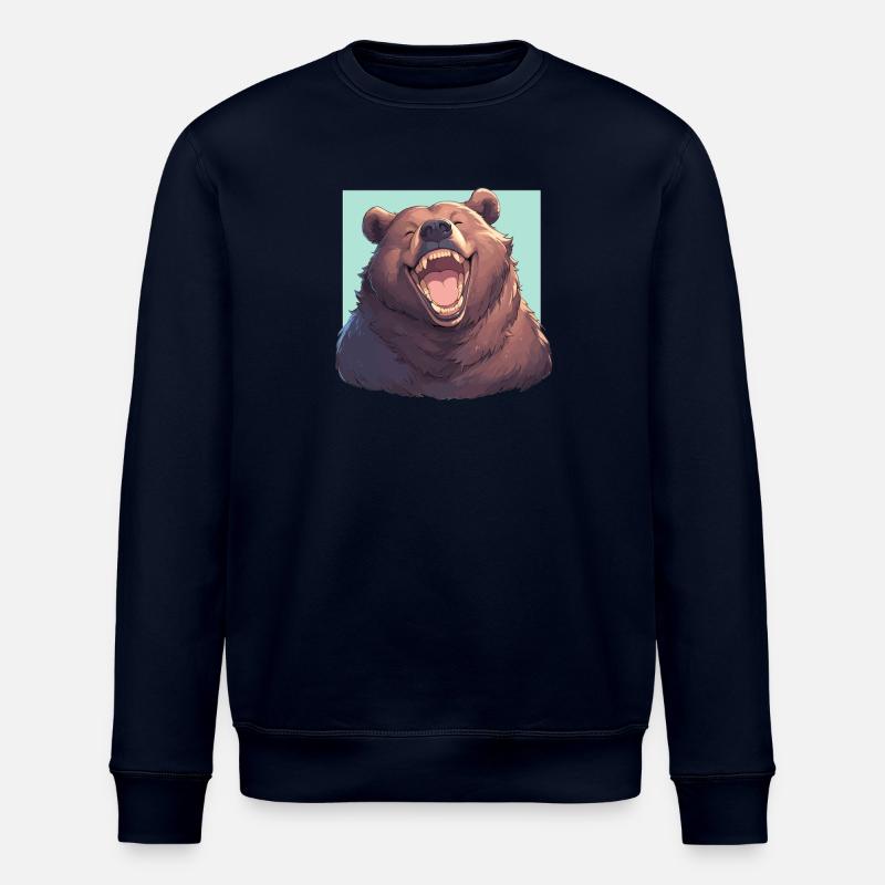 Kodiak Bear Kodiak Bear - Stanley/Stella ROLLER Unisex Organic Sweatshirt - navy