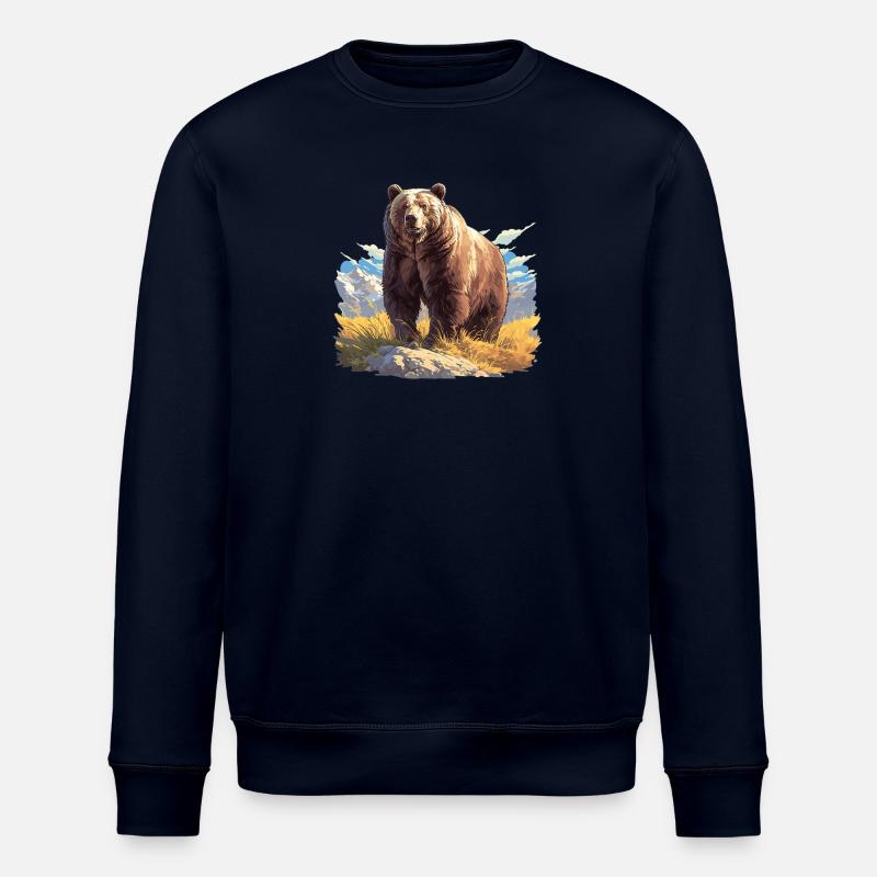 Kodiak Bear Kodiak Bear - Stanley/Stella ROLLER Unisex Organic Sweatshirt - navy