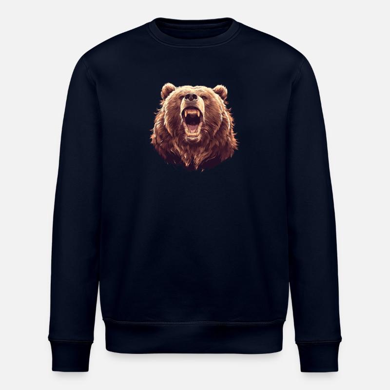 Kodiak Bear Kodiak Bear - Stanley/Stella ROLLER Unisex Organic Sweatshirt - navy