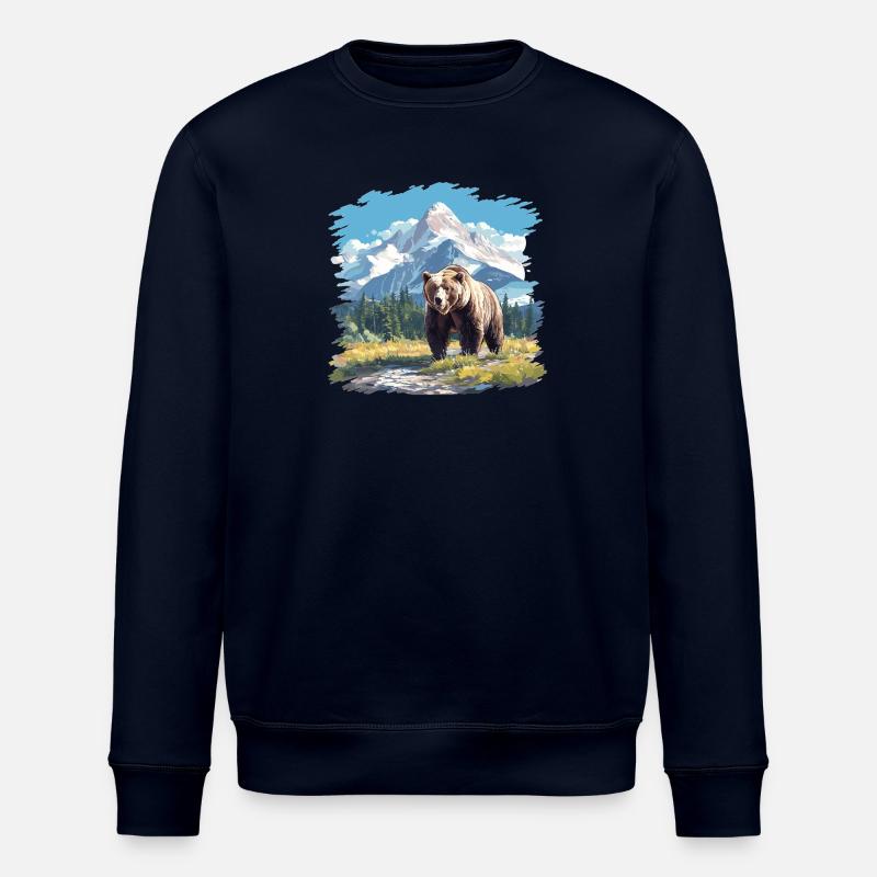 Kodiak Bear Kodiak Bear - Stanley/Stella ROLLER Unisex Organic Sweatshirt - navy