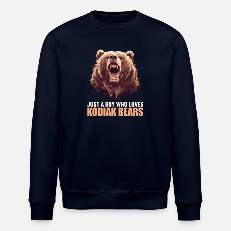 Kodiak Bear Kodiak Bear - Stanley/Stella ROLLER Unisex Organic Sweatshirt - navy