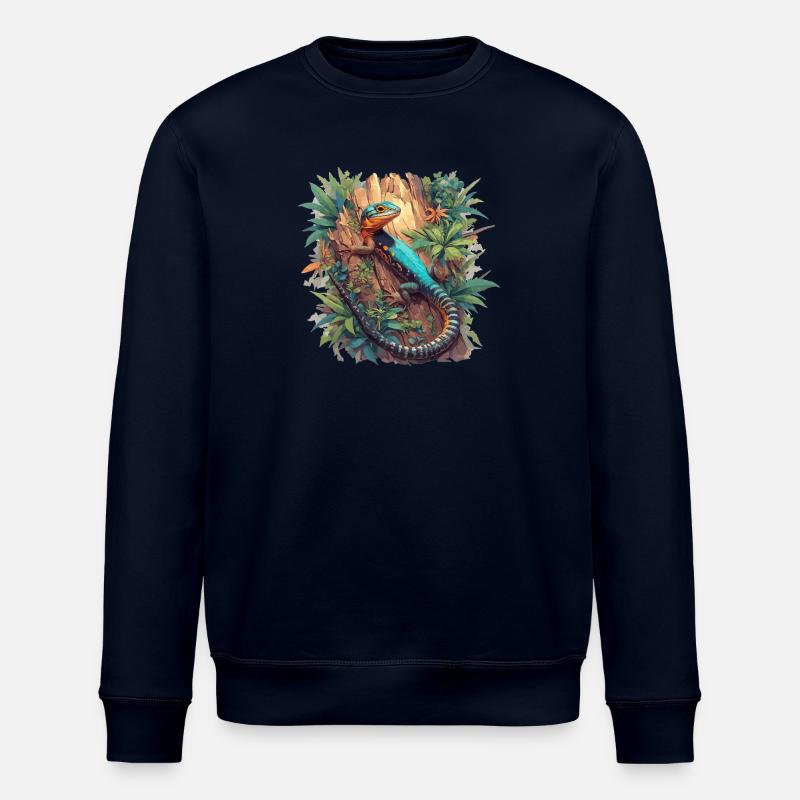 Eidechsen Eidechse - Stanley/Stella Unisex Bio-Sweatshirt ROLLER - Navy
