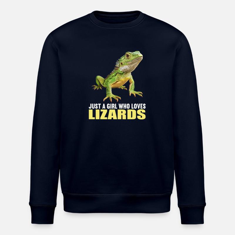 Lizards Lizard - Stanley/Stella ROLLER Unisex Organic Sweatshirt - navy