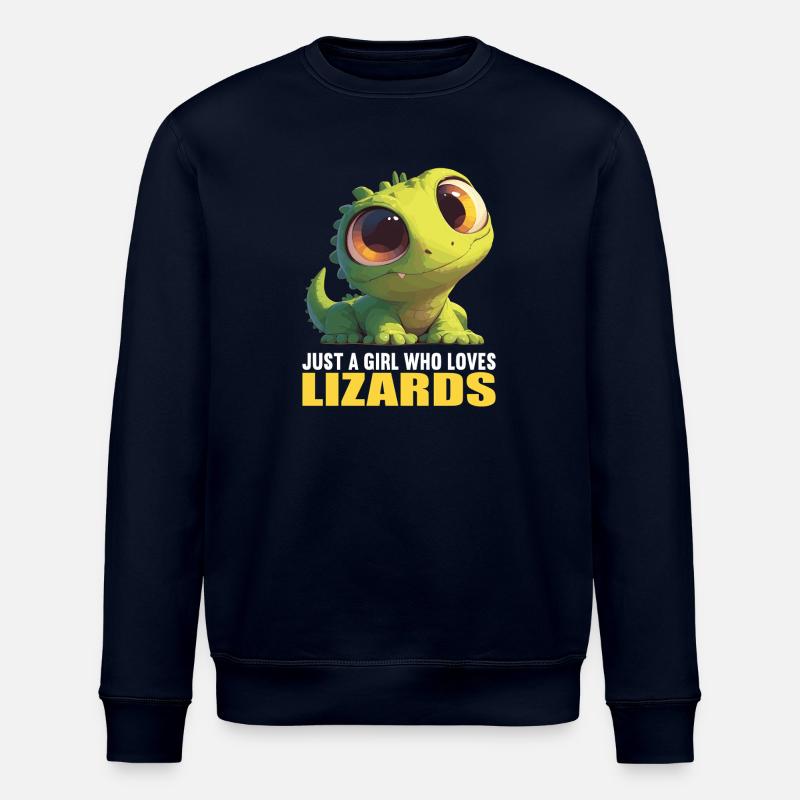 Lizards Lizard - Stanley/Stella ROLLER Unisex Organic Sweatshirt - navy