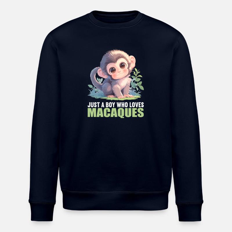 Macaque Macaque - Sweat bio ROLLER Stanley/Stella Unisexe - marine