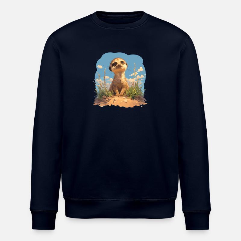 Meerkat Erdmännchen - Stanley/Stella Unisex Bio-Sweatshirt ROLLER - Navy