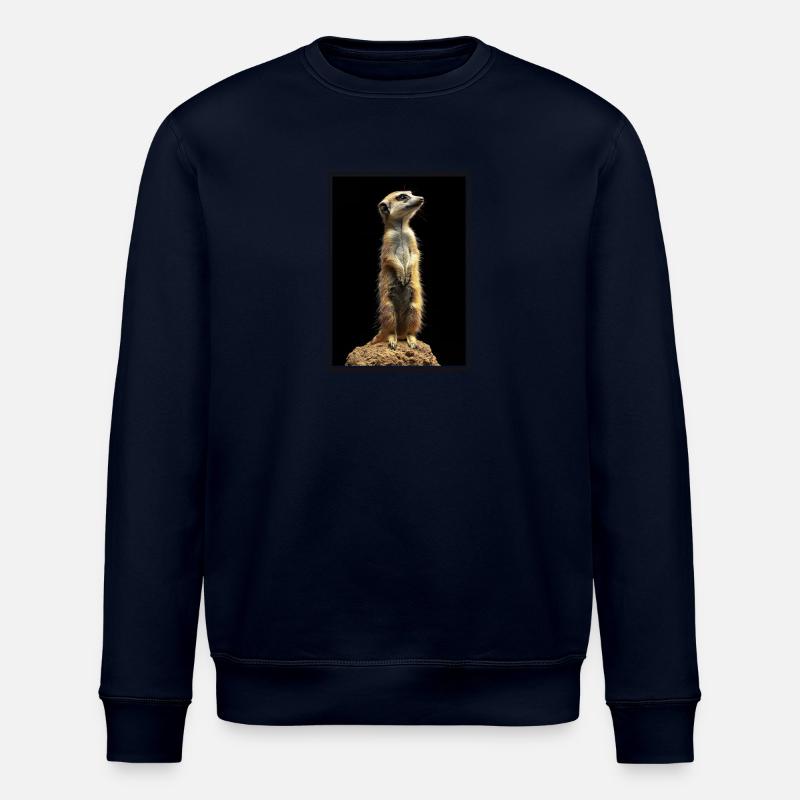 Meerkat Erdmännchen - Stanley/Stella Unisex Bio-Sweatshirt ROLLER - Navy