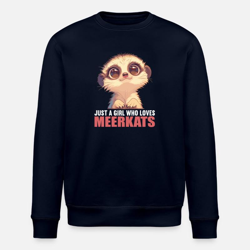 Meerkat Erdmännchen - Stanley/Stella Unisex Bio-Sweatshirt ROLLER - Navy