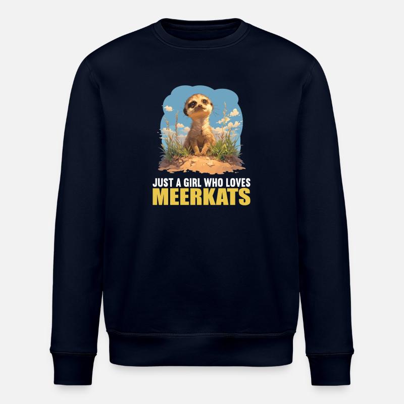 Meerkat Erdmännchen - Stanley/Stella ROLLER Unisex Organic Sweatshirt - navy