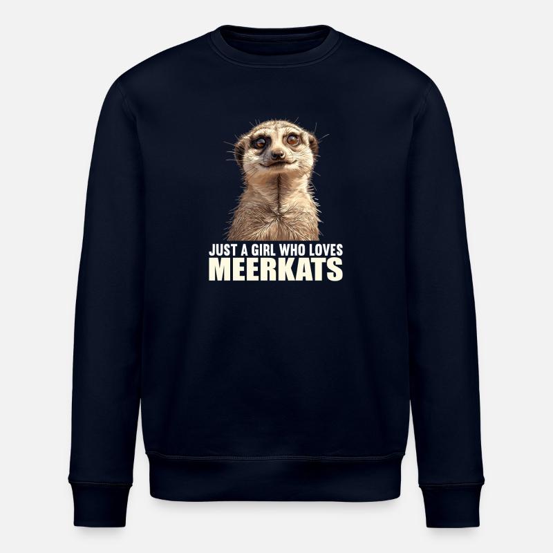 Meerkat Erdmännchen - Stanley/Stella ROLLER Unisex Organic Sweatshirt - navy