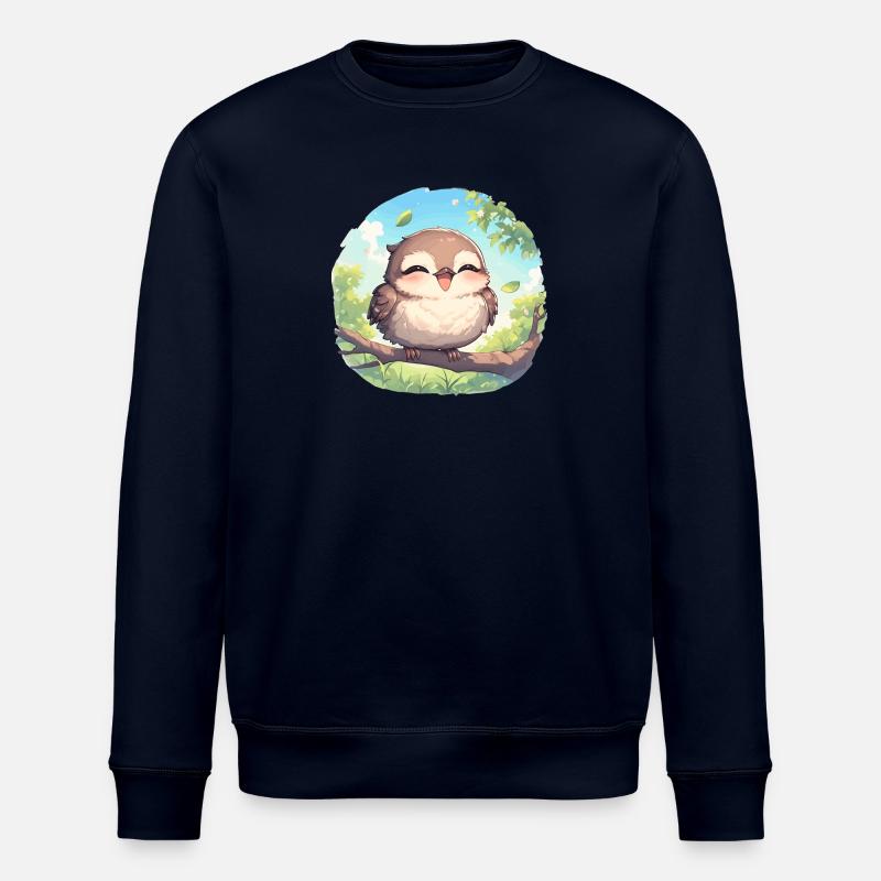 Oiseaux moqueurs Oiseaux moqueurs - Sweat bio ROLLER Stanley/Stella Unisexe - marine