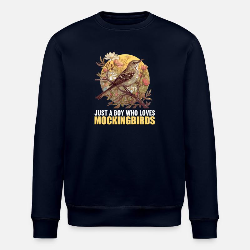 Oiseaux moqueurs Oiseaux moqueurs - Sweat bio ROLLER Stanley/Stella Unisexe - marine