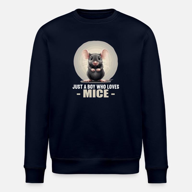 Mice Mouse - Stanley/Stella ROLLER Unisex Organic Sweatshirt - navy