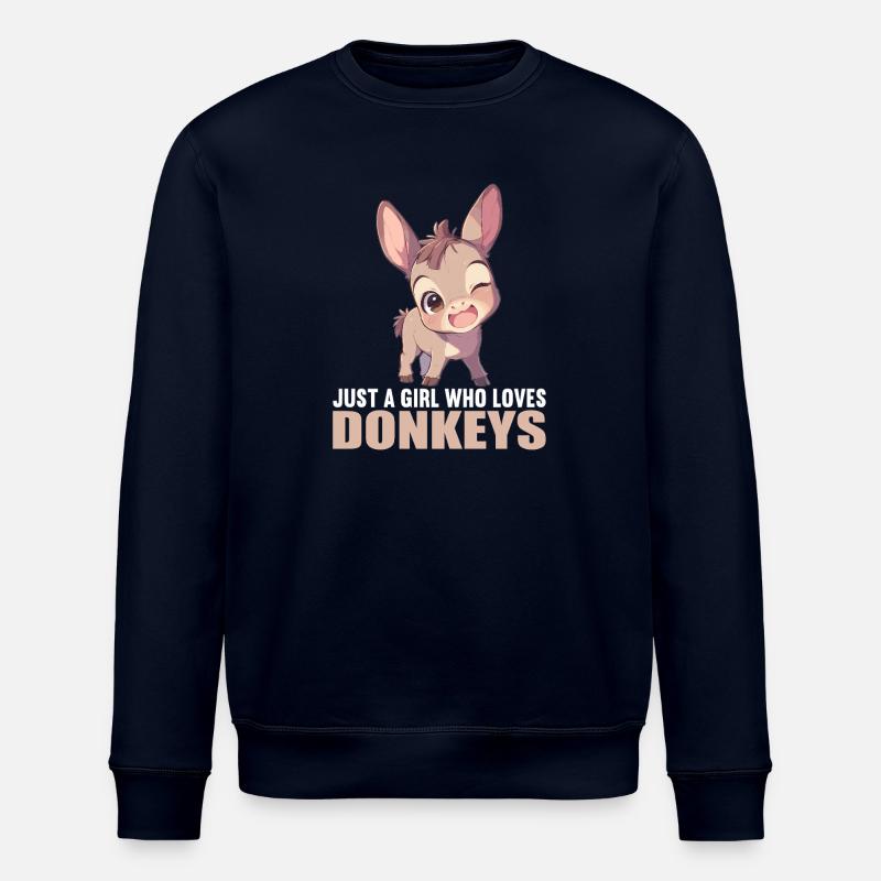 Donkey Esel - Stanley/Stella ROLLER Unisex Organic Sweatshirt - navy