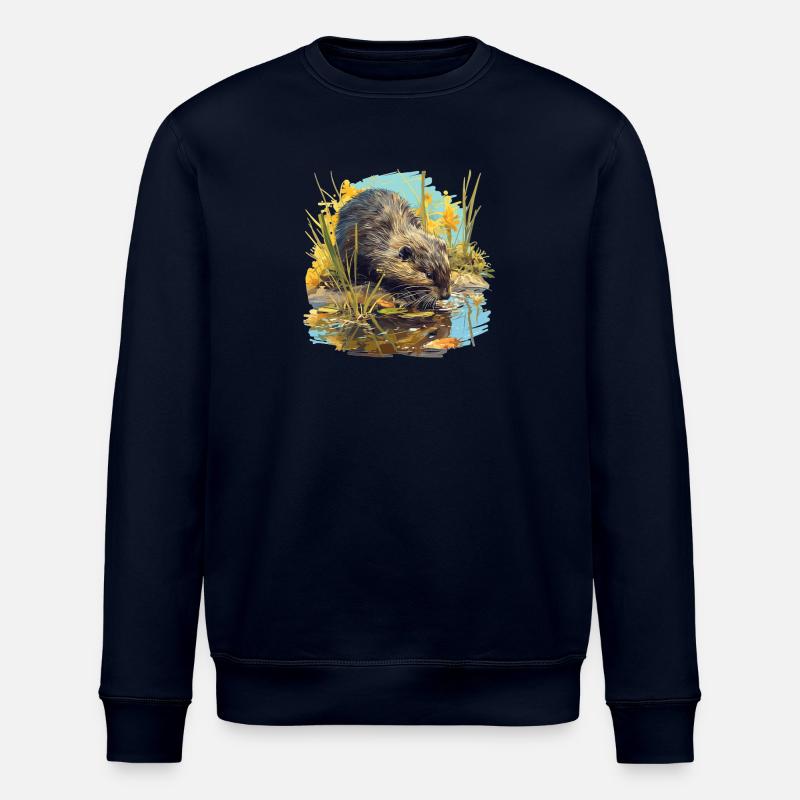 Bisamratten Bisamratte - Stanley/Stella Unisex Bio-Sweatshirt ROLLER - Navy