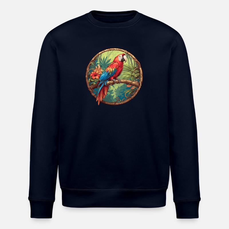 Papageie Papagei - Stanley/Stella Unisex Bio-Sweatshirt ROLLER - Navy