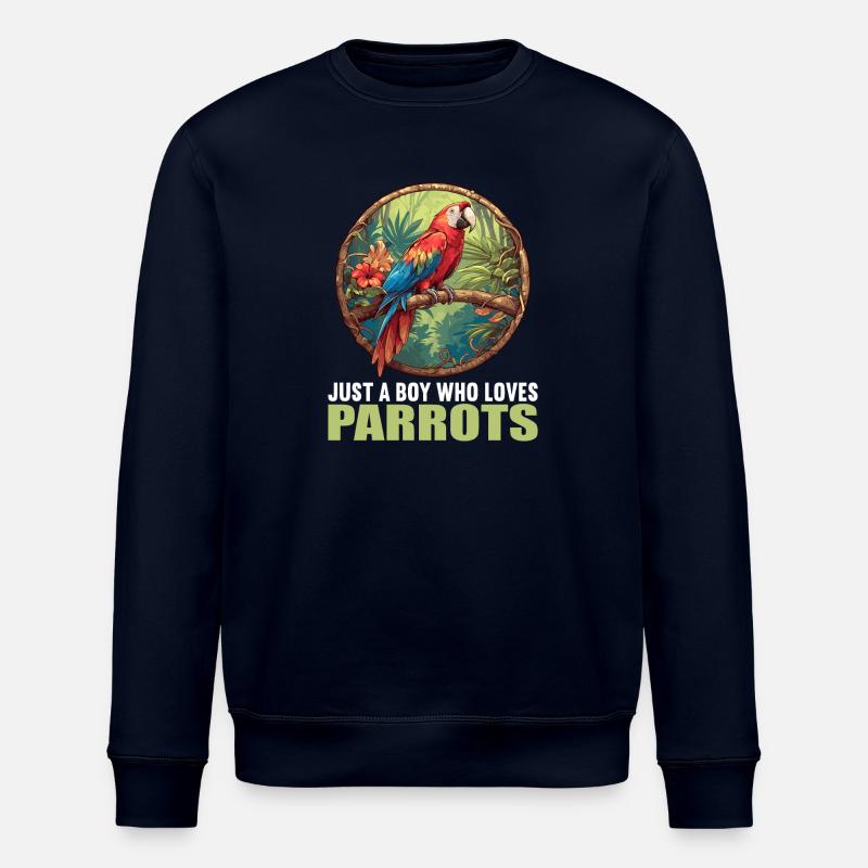 Perroquet Perroquet Perroquet - Sweat bio ROLLER Stanley/Stella Unisexe - marine