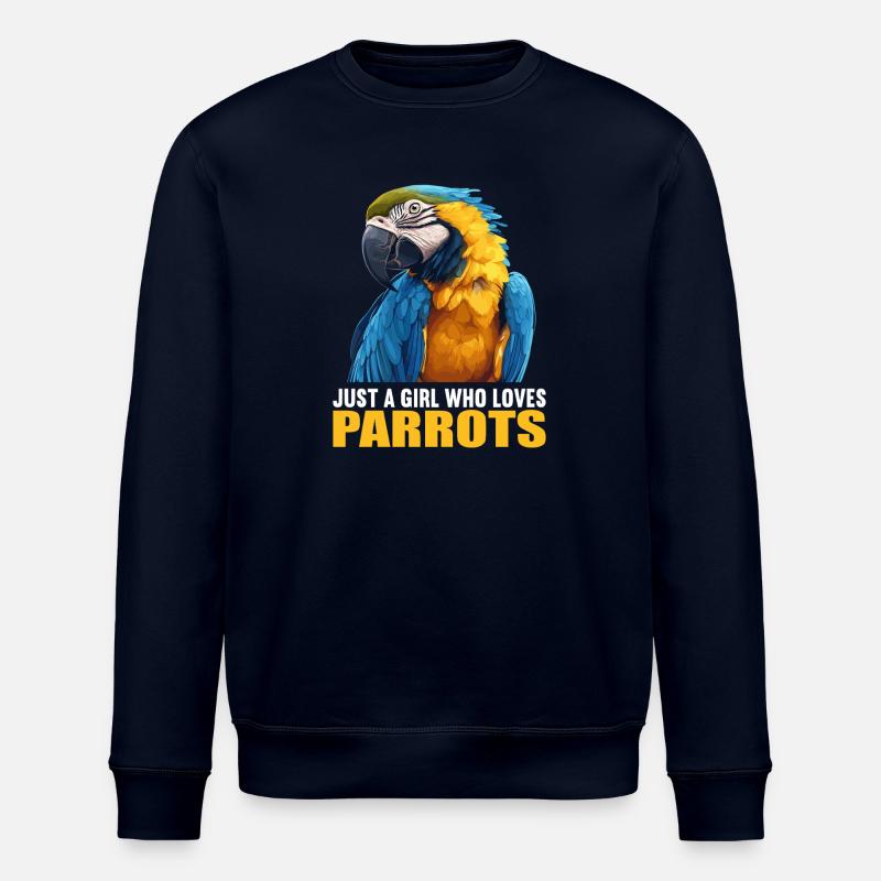Parrot Parrot Parrot - Stanley/Stella ROLLER Unisex Organic Sweatshirt - navy