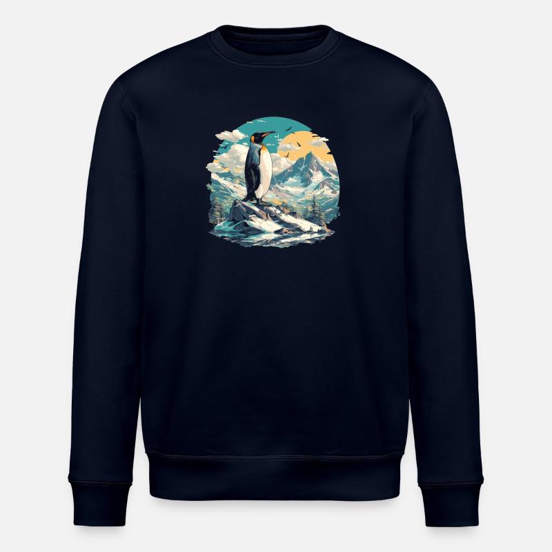 Penguins Penguin - Stanley/Stella ROLLER Unisex Organic Sweatshirt - navy