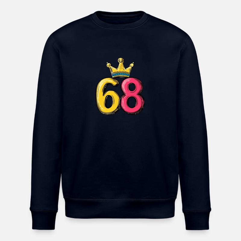68 Numéro Jersey Couronne - Sweat bio ROLLER Stanley/Stella Unisexe - marine