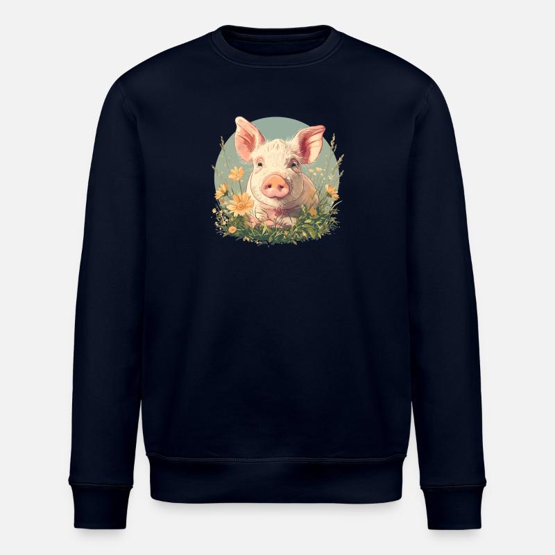 Schweine Schwein - Stanley/Stella Unisex Bio-Sweatshirt ROLLER - Navy