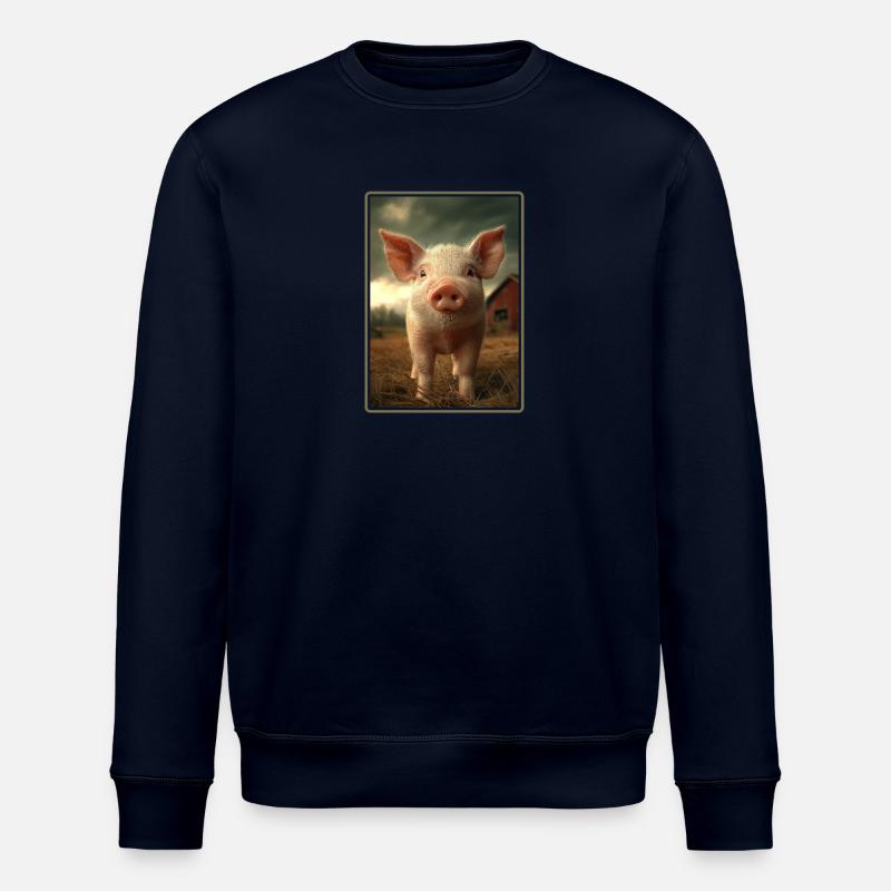 Schweine Schwein - Stanley/Stella Unisex Bio-Sweatshirt ROLLER - Navy