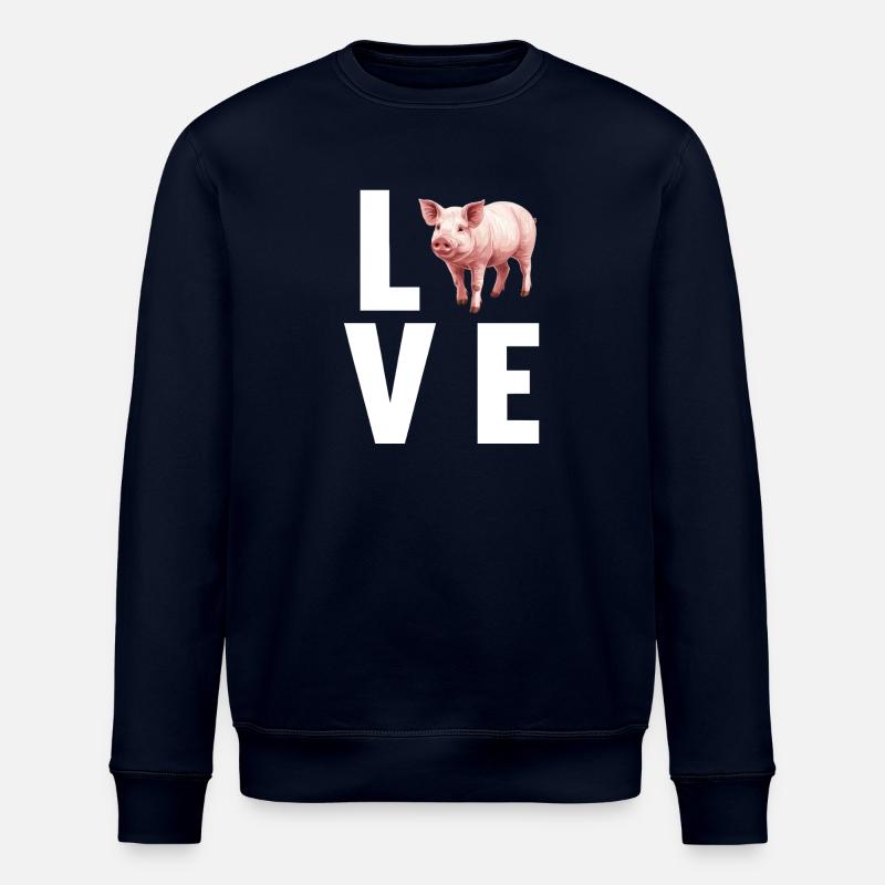Schweine Schwein - Stanley/Stella Unisex Bio-Sweatshirt ROLLER - Navy