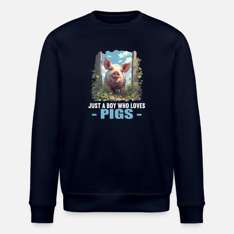 Schweine Schwein - Stanley/Stella Unisex Bio-Sweatshirt ROLLER - Navy