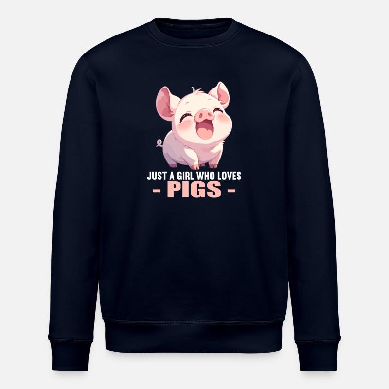 Pig Pig - Stanley/Stella ROLLER Unisex Organic Sweatshirt - navy