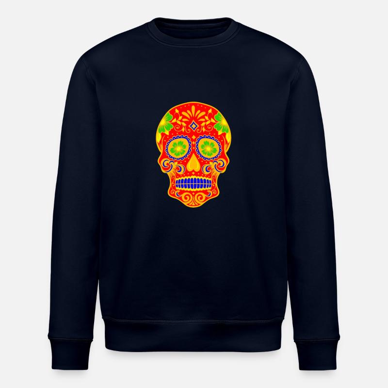 Ancient Skull Art Design - Sweat bio ROLLER Stanley/Stella Unisexe - marine