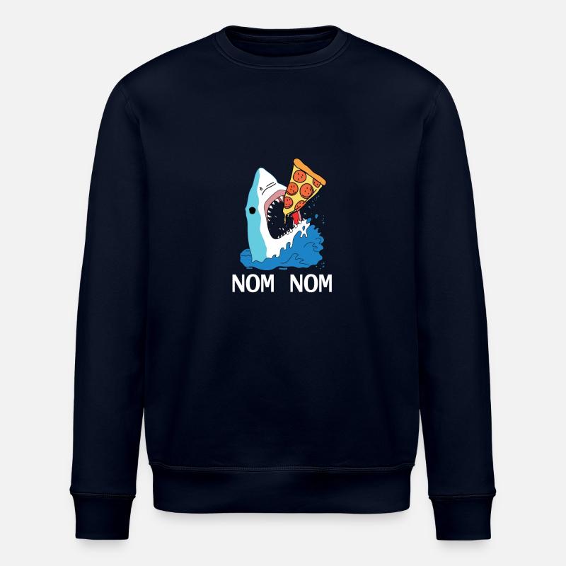 Pizza Shark Graphique - Sweat bio ROLLER Stanley/Stella Unisexe - marine