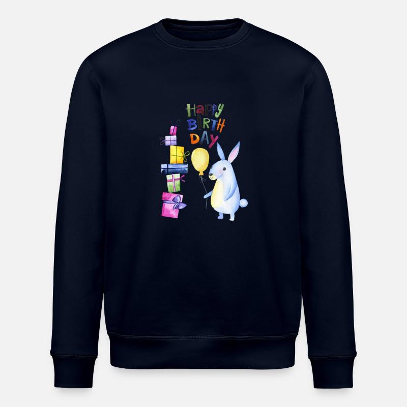 Happy Birthday kleiner Hase - Stanley/Stella Unisex Bio-Sweatshirt ROLLER - Navy
