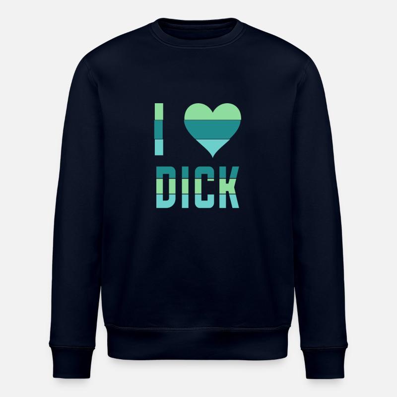 Ich liebe (Herz-) Dick - Stanley/Stella Unisex Bio-Sweatshirt ROLLER - Navy