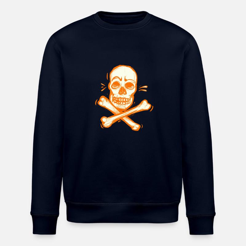Dead Pirate Skull - Sweat bio ROLLER Stanley/Stella Unisexe - marine