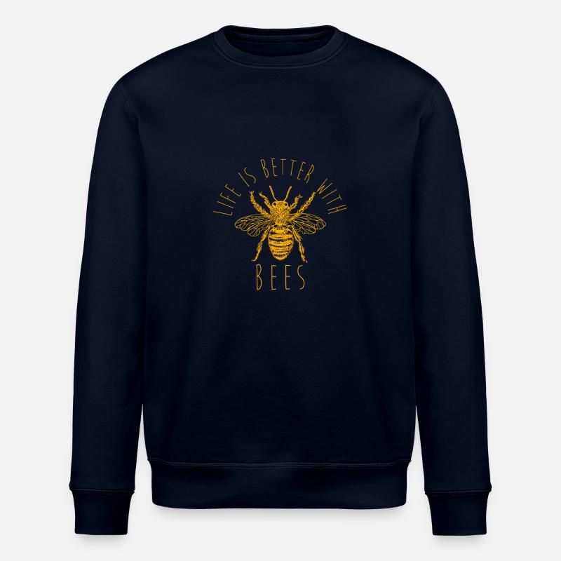 Bienen Imker Geschenk - Stanley/Stella Unisex Bio-Sweatshirt ROLLER - Navy